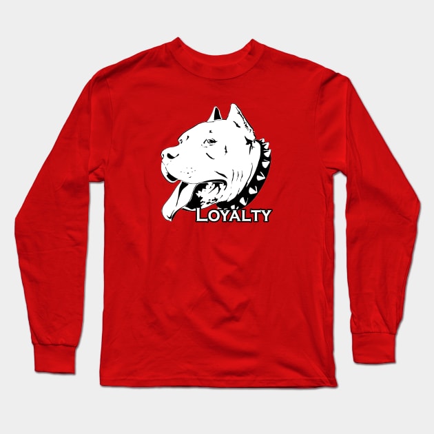 Loyalty Pitbull Long Sleeve T-Shirt by shanestillz